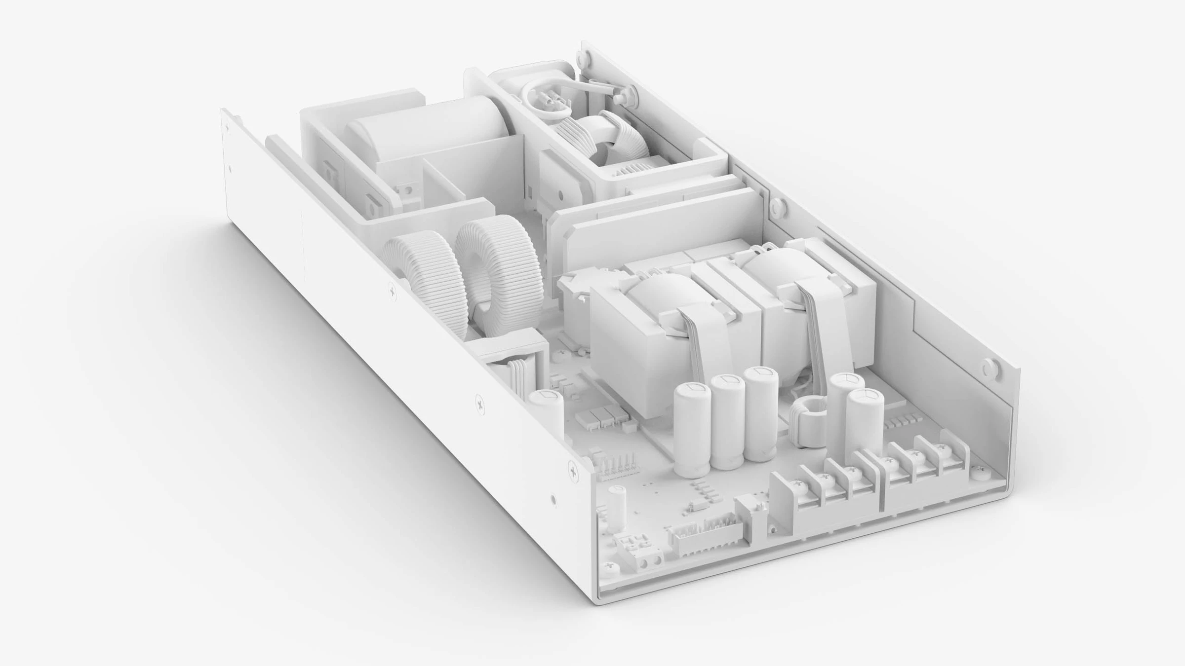 PCB board — clay render